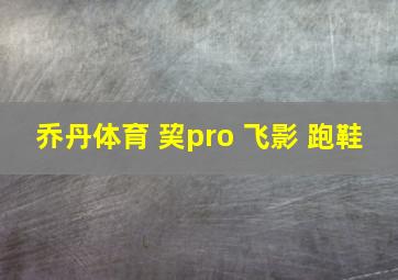 乔丹体育 巭pro 飞影 跑鞋